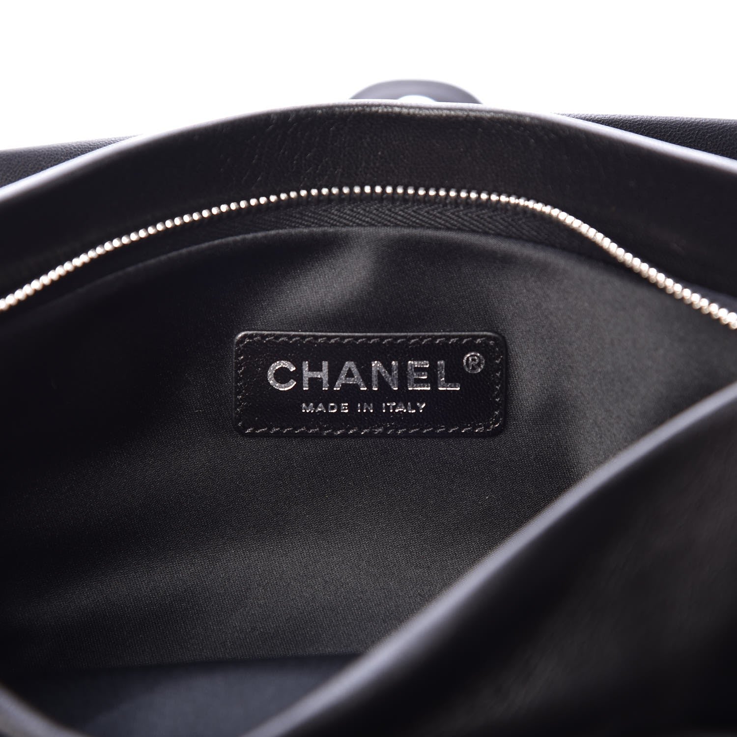 Chanel Lambskin Accordion Globe Clutch Black 6 of 8