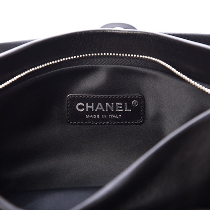 Chanel Lambskin Accordion Globe Clutch Black 6 of 8
