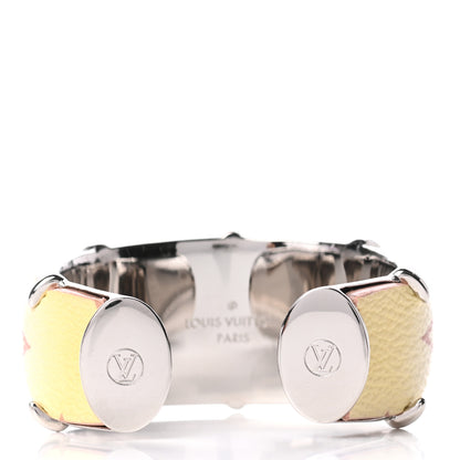 Louis Vuitton Monogram Cuff Bracelet M White 3 of 5