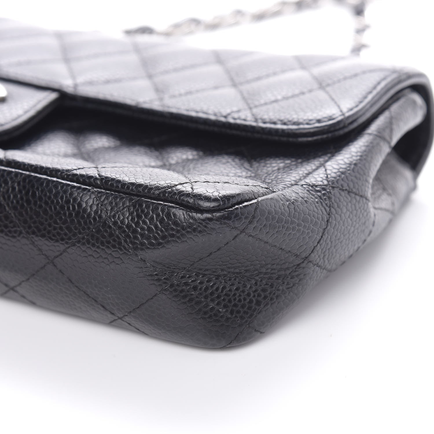 Chanel Caviar Quilted East West Flap Black 10 of 12