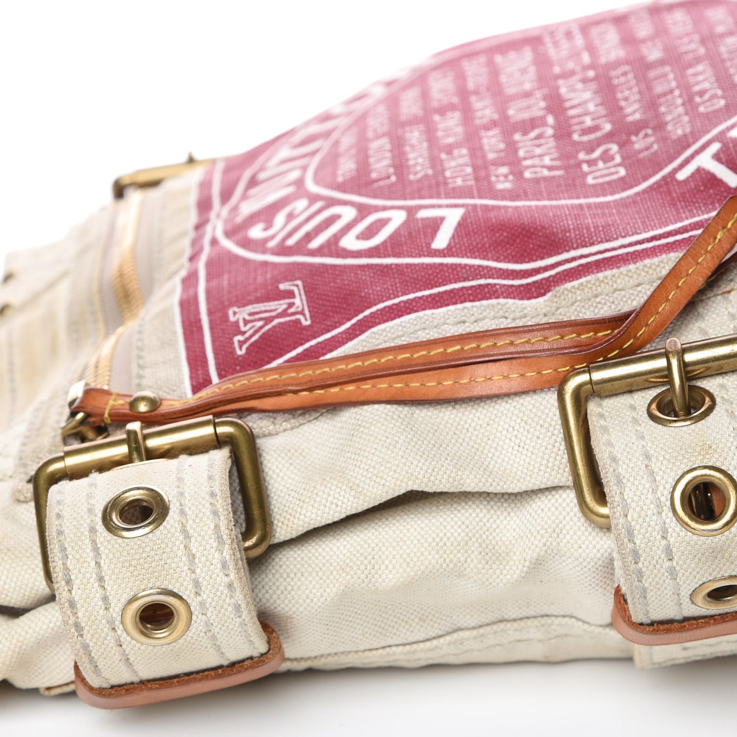 Toile Globe Shopper Cabas MM Red