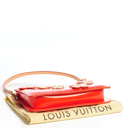 Louis Vuitton Vernis Lexington Fleurs Pochette Orange 4 of 7