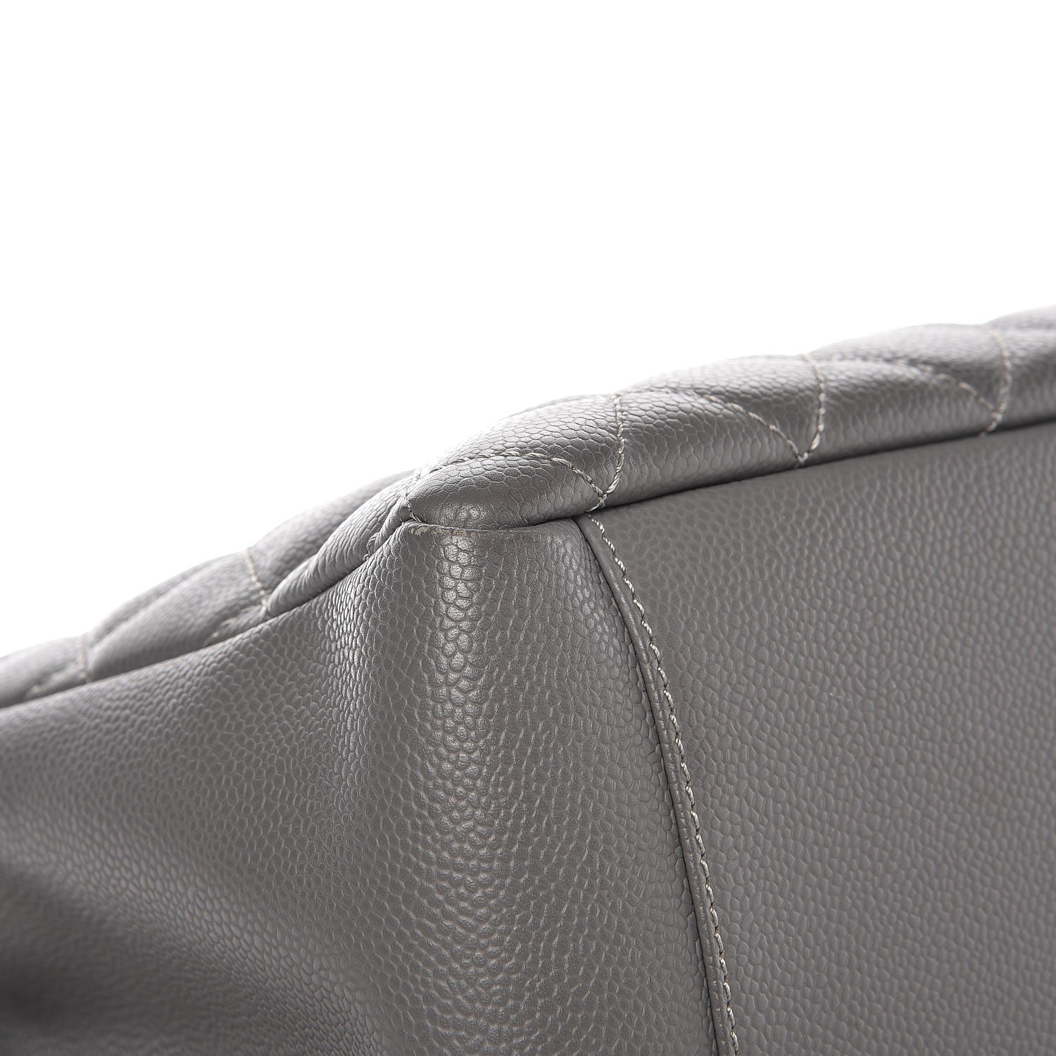 Chanel Caviar Quilted Grand Shopping Tote GST Grey 8 of 12