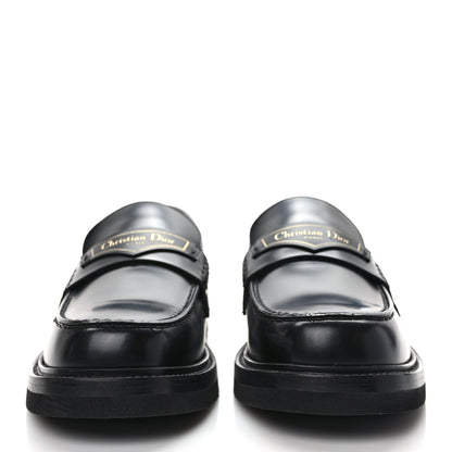 Christian Dior Brushed Calfskin Boy Loafers 38.5 Black 2 of 9