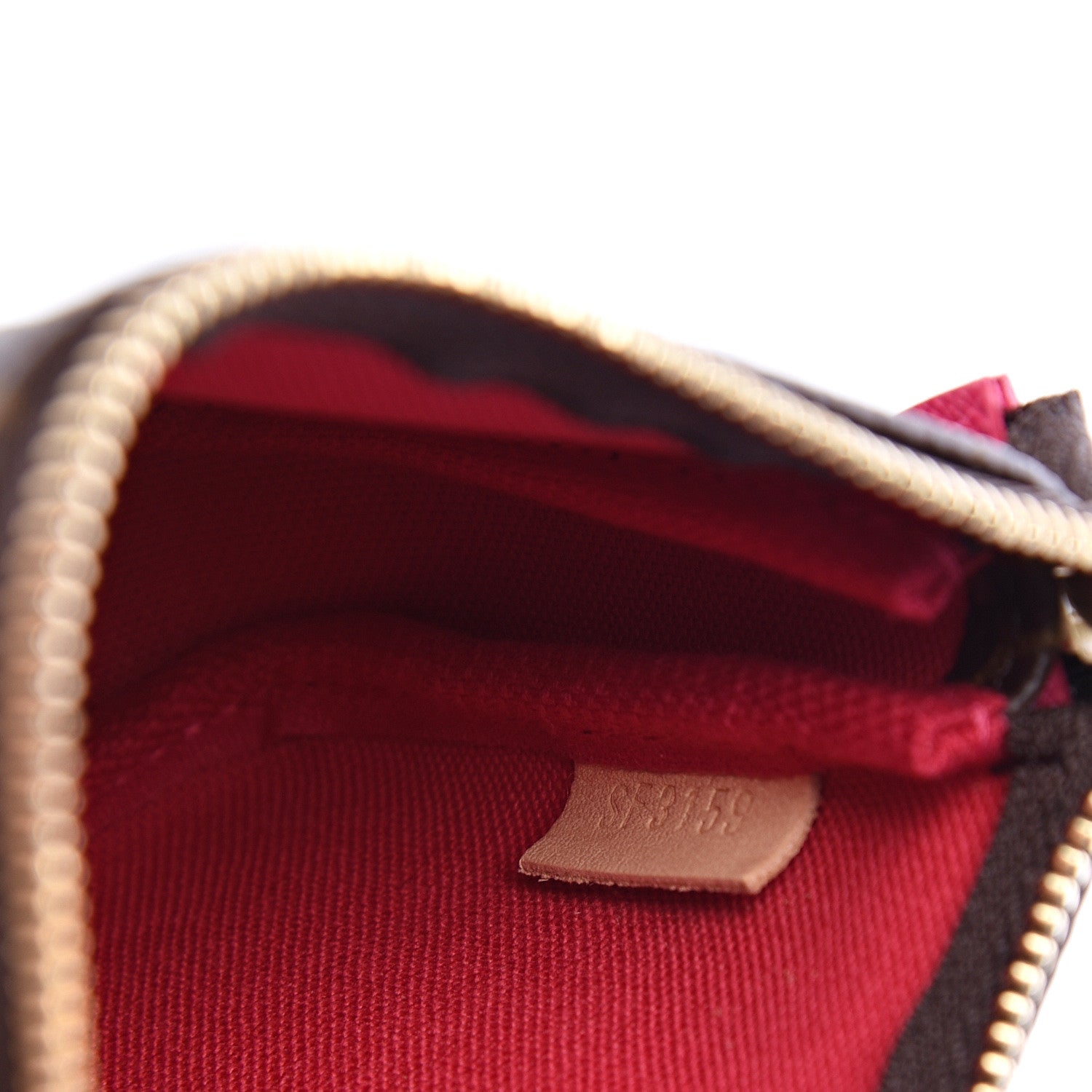 Louis Vuitton Monogram 2019 Christmas Animation Mini Courchevel Pochette Accessories Fuchsia 6 of 7