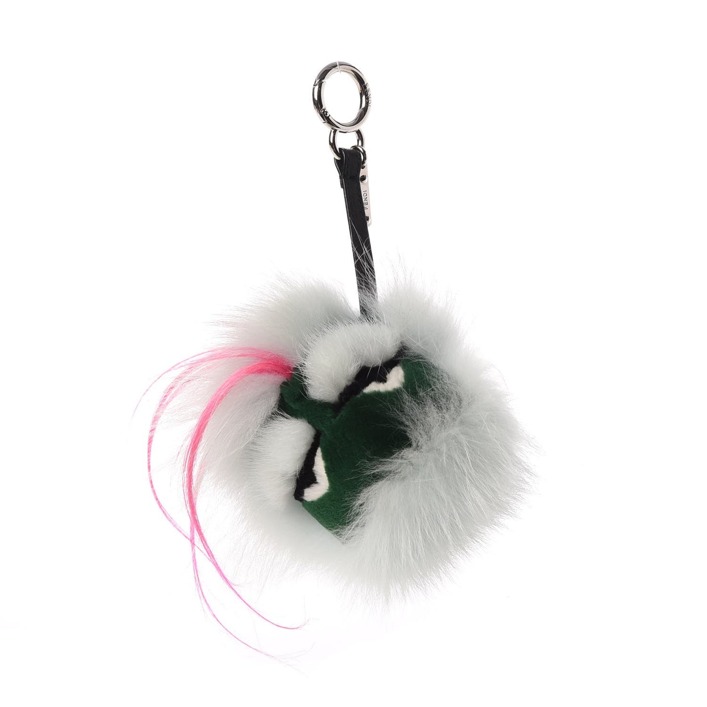 Fox Rabbit Goat Mink Fur Vitello Flamingo Bagood Monster Bag Bug Charm Light Blue
