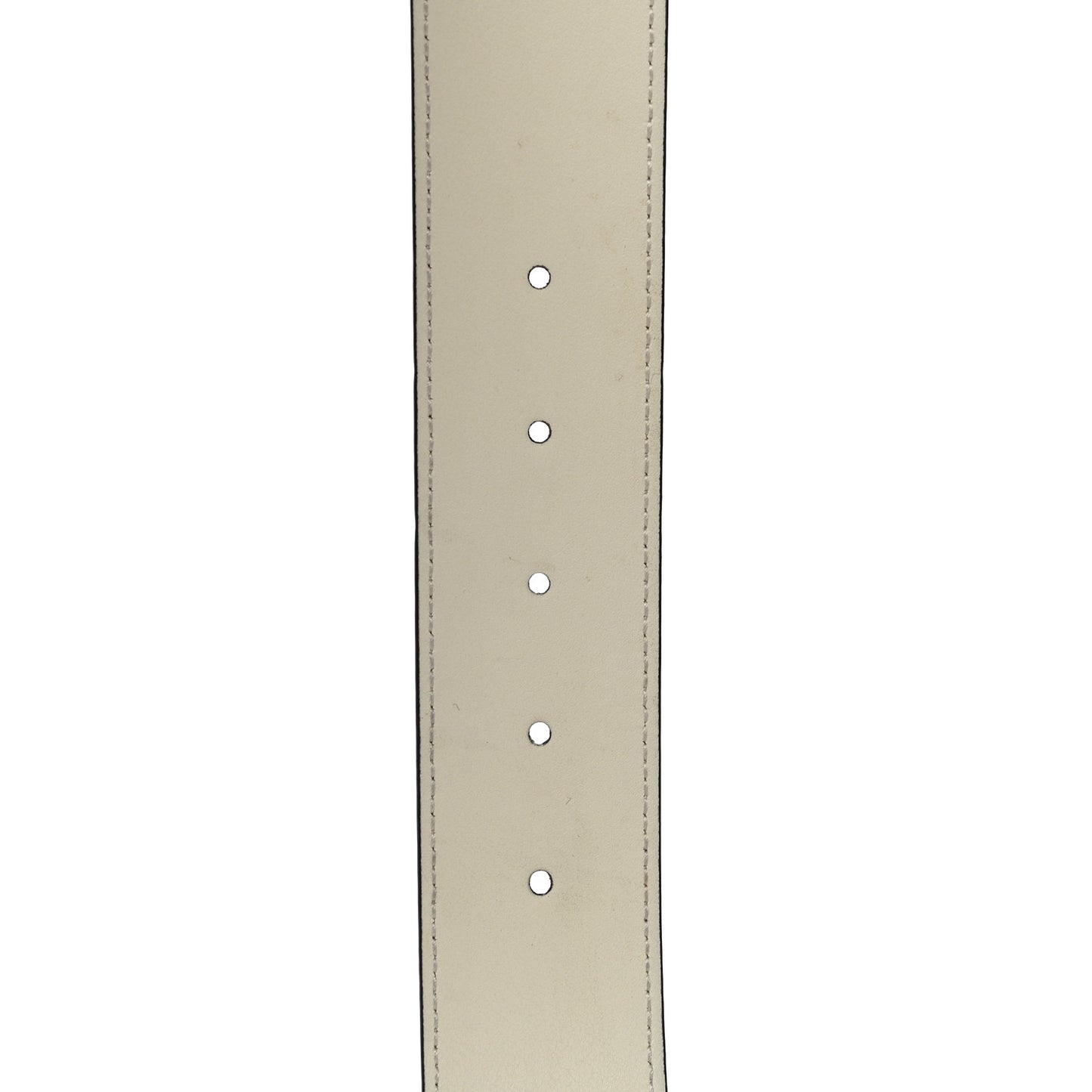 Calfskin Double G 40mm Belt 85 34 Mystic White