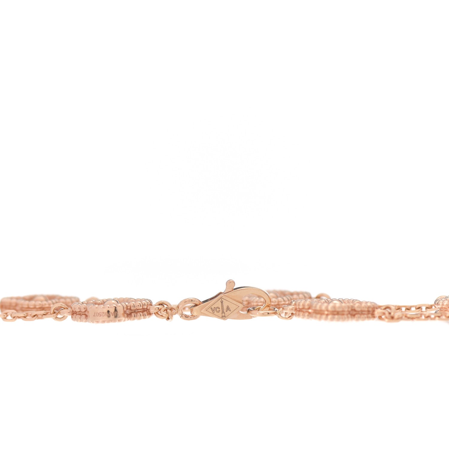 Van Cleef & Arpels 18K Rose Gold 6 Motifs Sweet Alhambra Bracelet 5 of 8