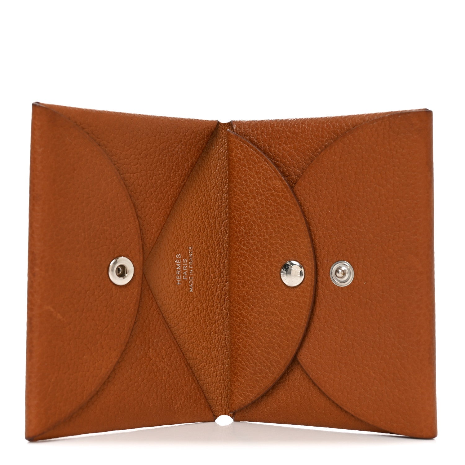 Hermes Barenia Faubourg  Calvi Duo Card Case Fauve 5 of 7