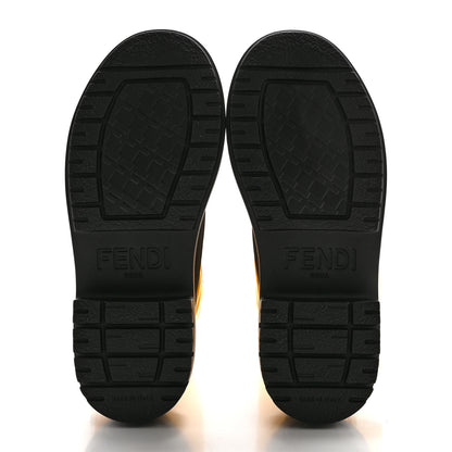 Fendi Nylon Baguette Domino 50mm Biker Boots 37 Mimosa Black 5 of 8