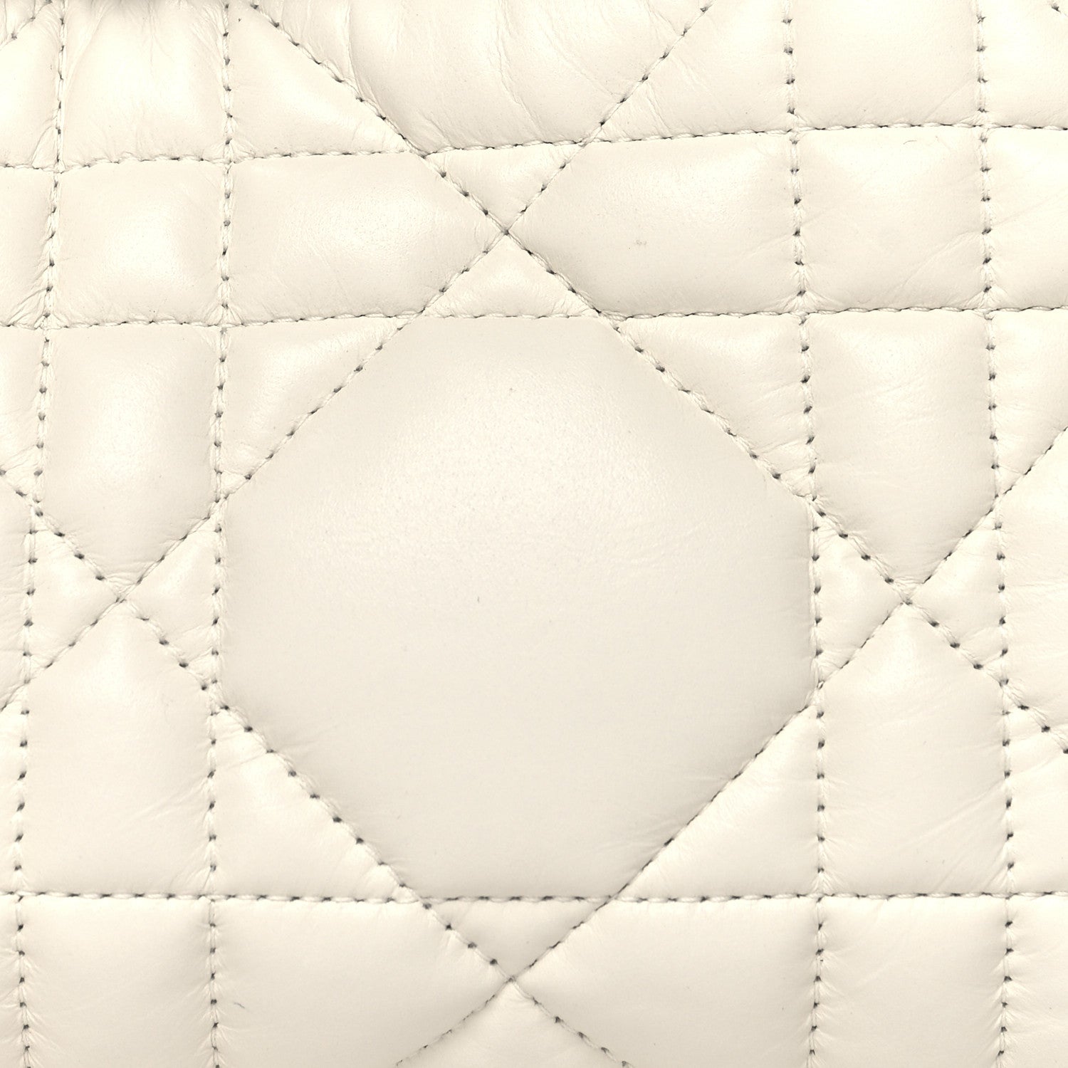 Christian Dior Calfskin Macrocannage Small Diortravel Nomad Pouch Ivory 8 of 10