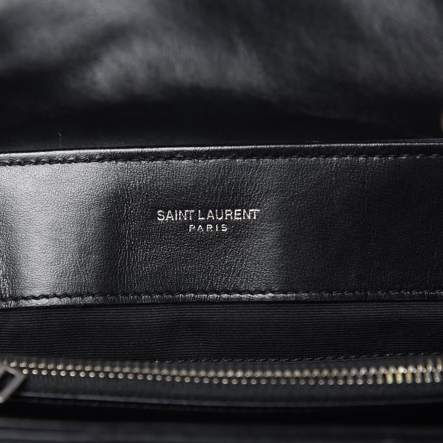 Calfskin Y Quilted Monogram Medium Loulou Chain Satchel Black