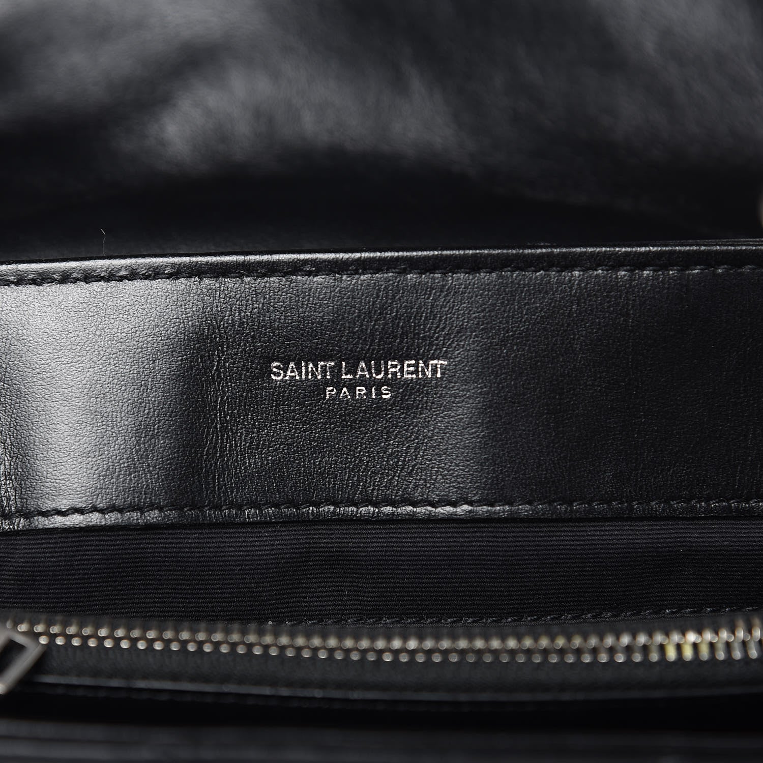 Saint Laurent Calfskin Y Quilted Monogram Medium Loulou Chain Satchel Black 6 of 11