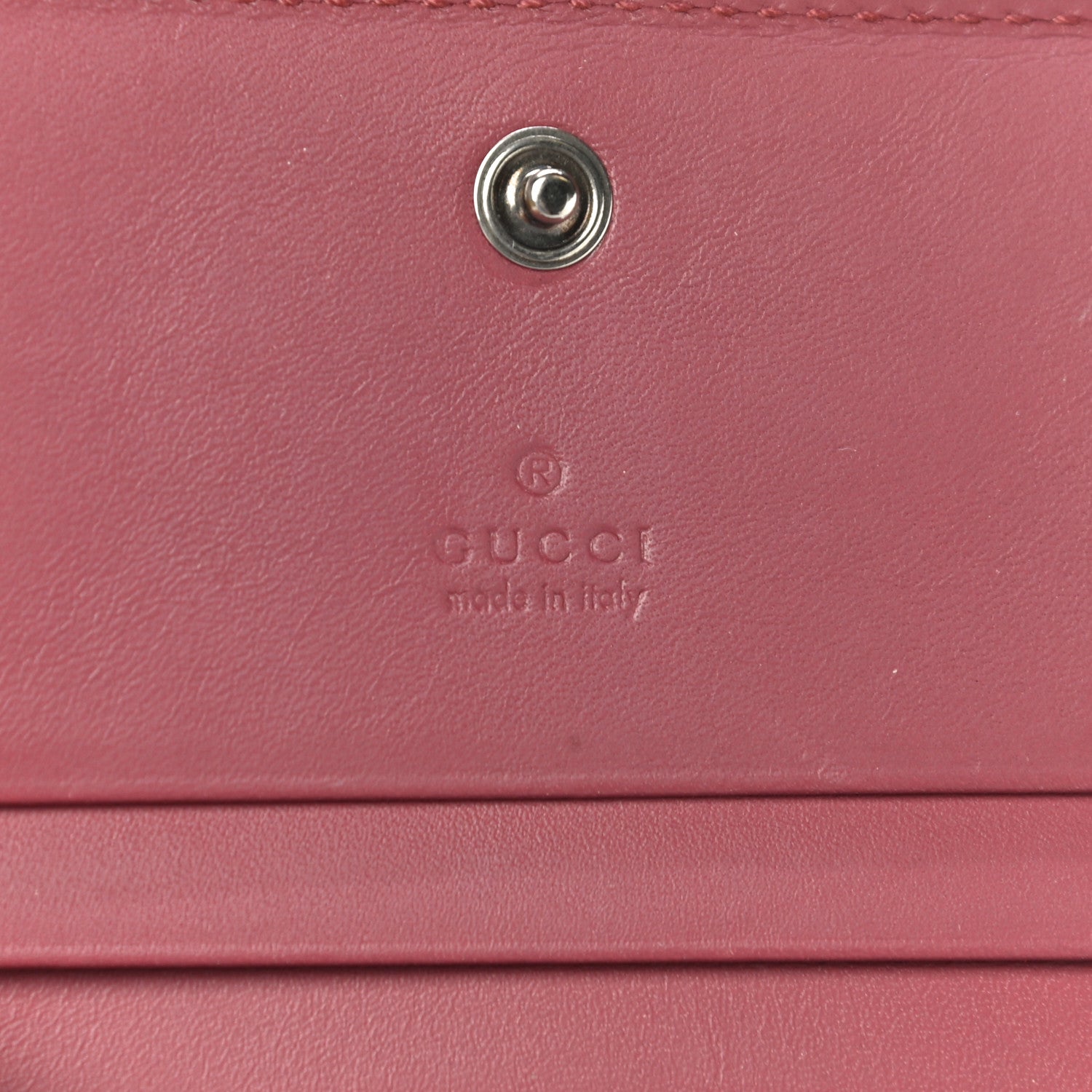 Gucci GG Supreme Monogram Blooms Card Case Beige Multicolor Dry Rose 6 of 13