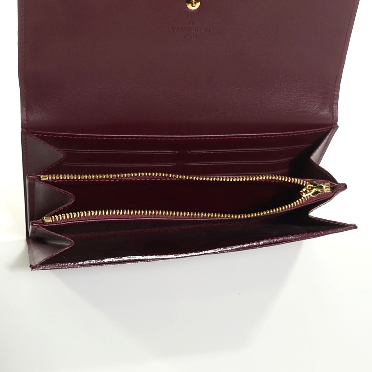 Louis Vuitton Vernis Sarah Wallet Rouge Fauviste 5 of 7