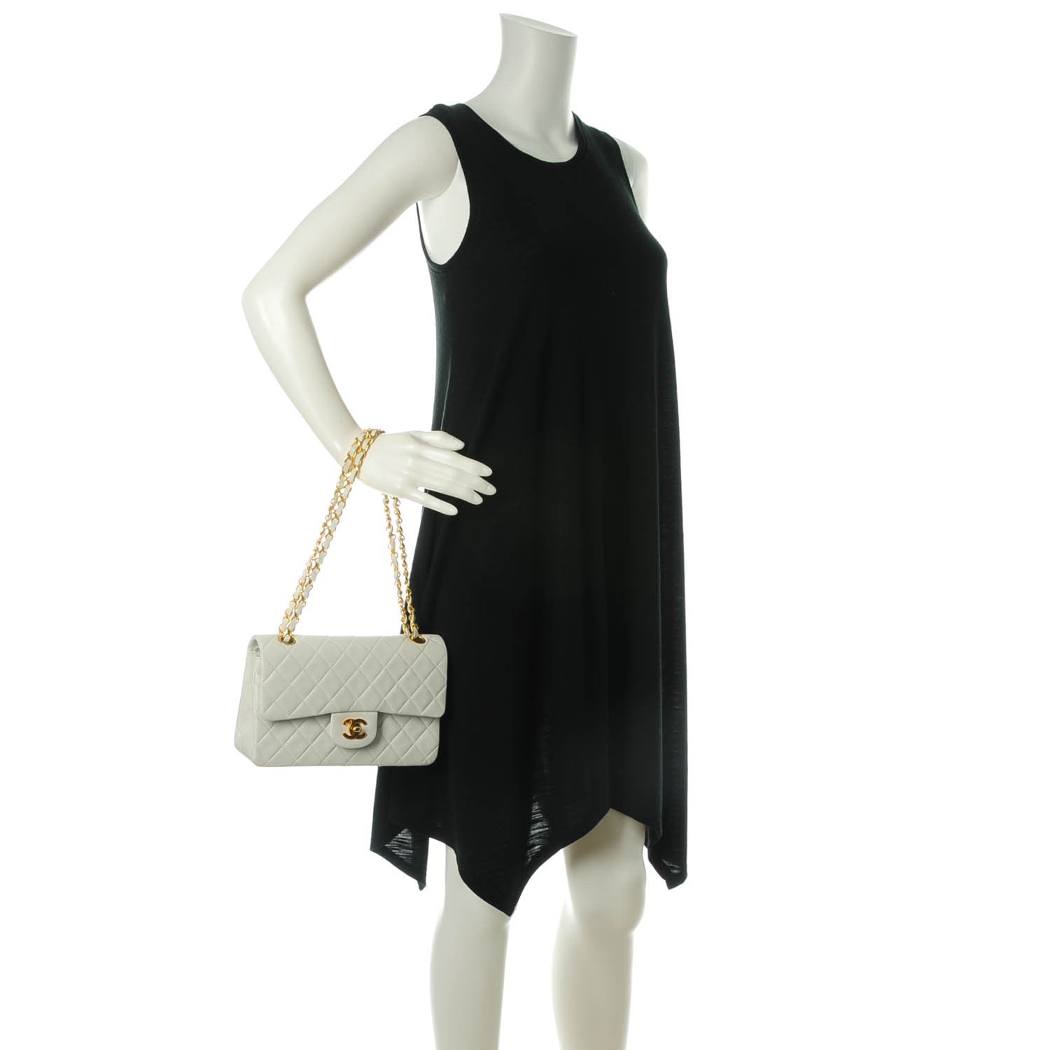 Chanel Lambskin Quilted Small Double Flap White 2 of 8