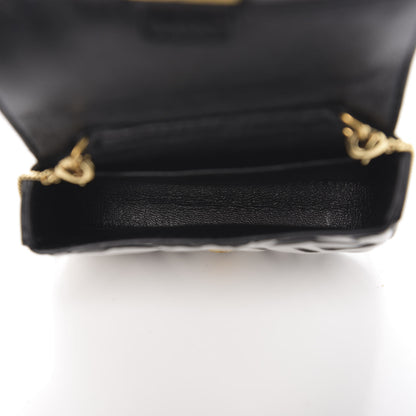 Fendi X JOSHUA VIDES Nappa Vitello King FF Embossed Nano Baguette Charm White Black 4 of 10