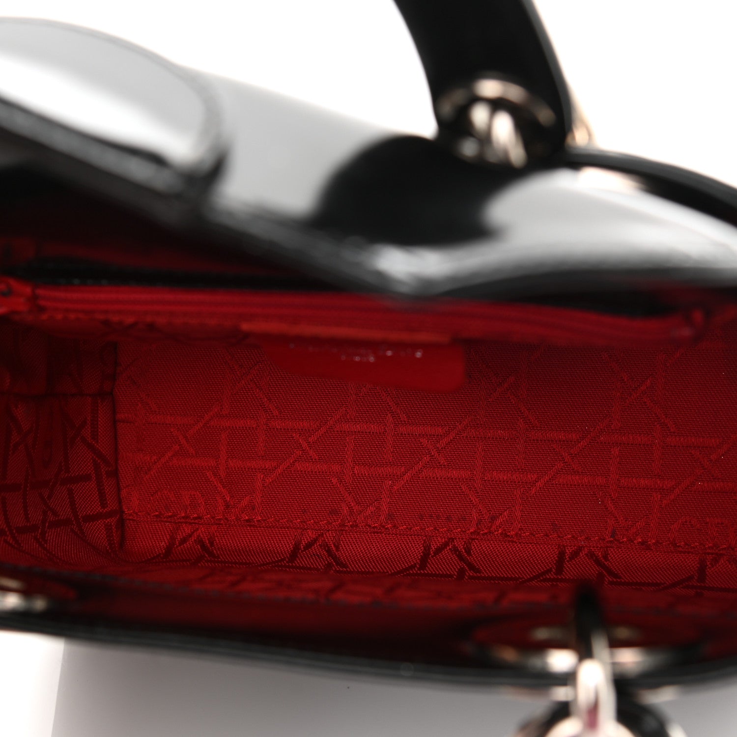 Christian Dior Glazed Calfskin Mini Lady Dior Black 5 of 11