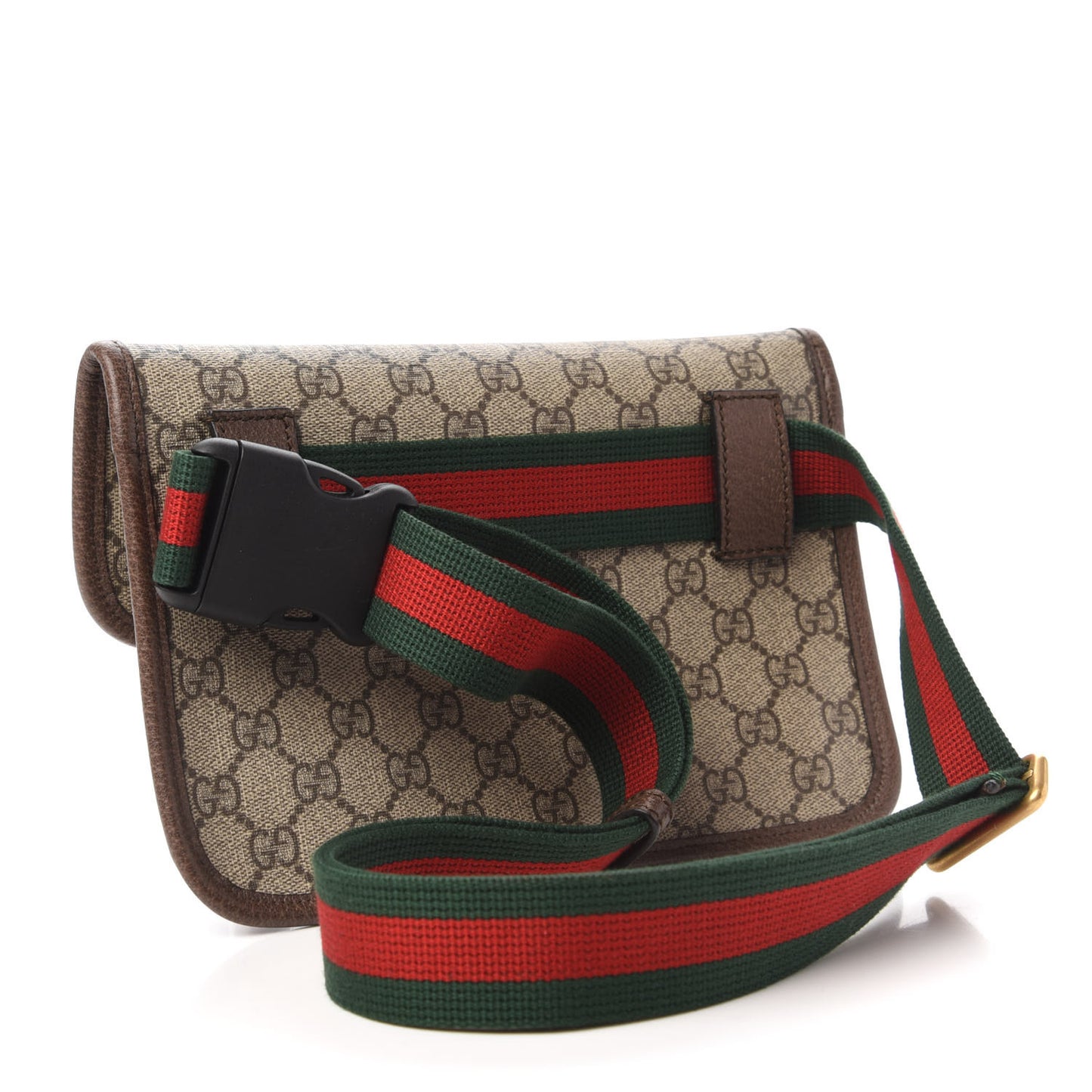 GG Supreme Monogram Neo Vintage Web Belt Bag Brown