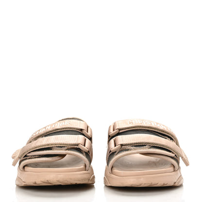 Christian Dior Technical Fabric D-Wander Slide Sandals 40 Beige 2 of 8