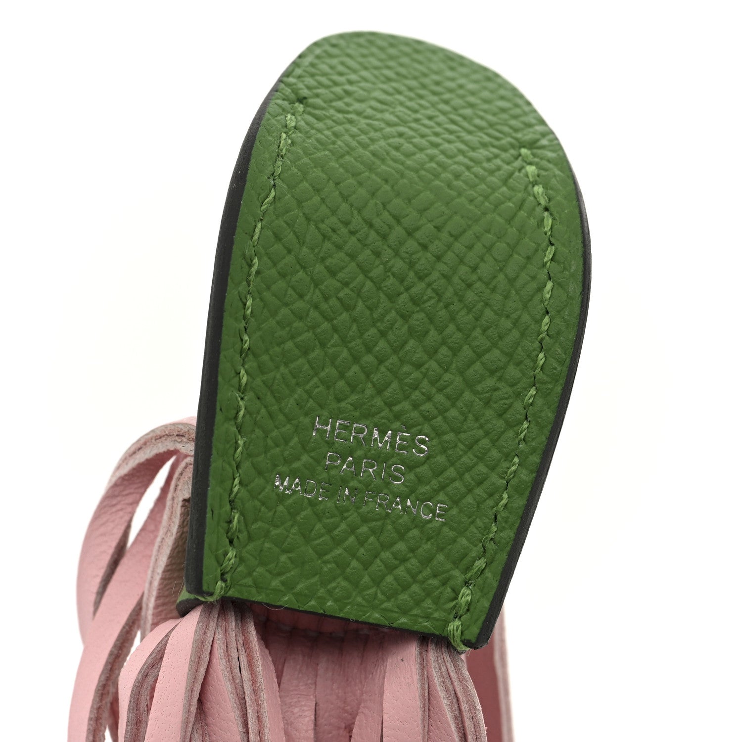 Hermes Epsom Swift Poisson Fish Charm Vert Yucca Rose Sakura Rouge H White 3 of 5