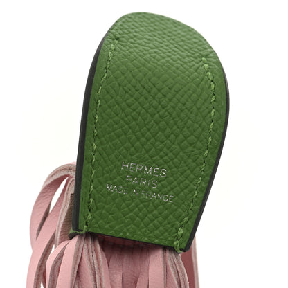 Hermes Epsom Swift Poisson Fish Charm Vert Yucca Rose Sakura Rouge H White 3 of 5