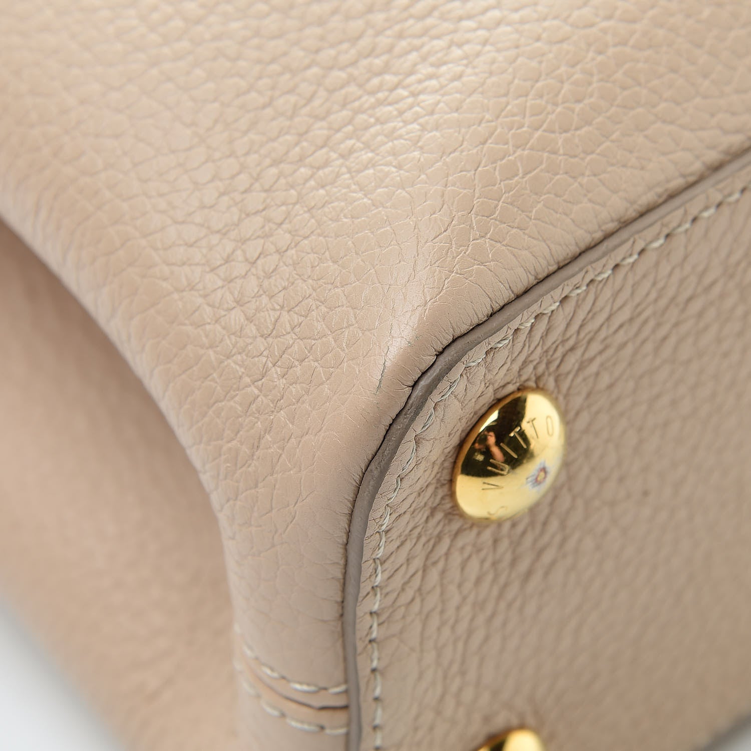 Louis Vuitton Taurillon Mechanical Flowers Smile Capucines BB Beige 14 of 14