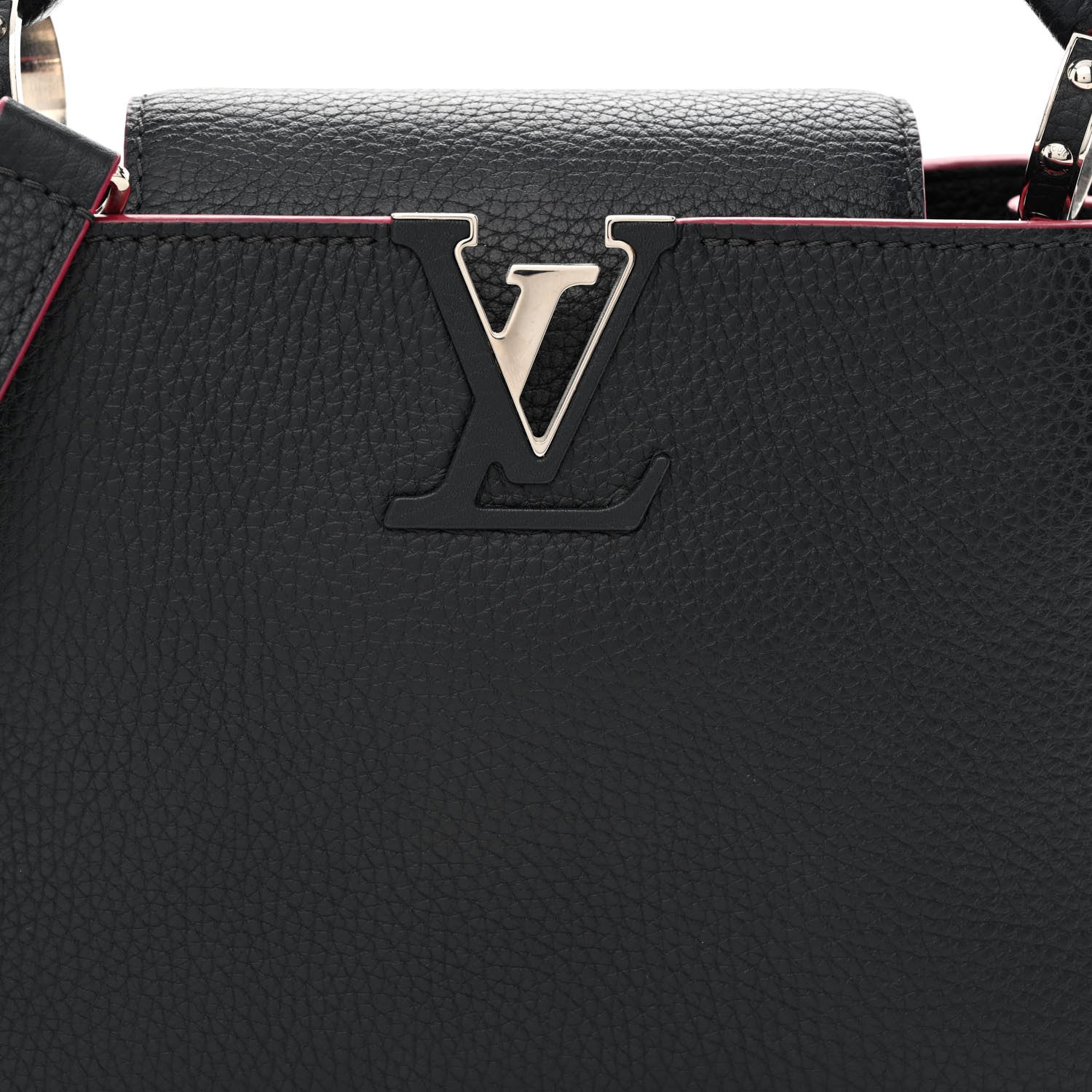 Louis Vuitton Taurillon Capucines BB Cobalt Fuchsia 7 of 11