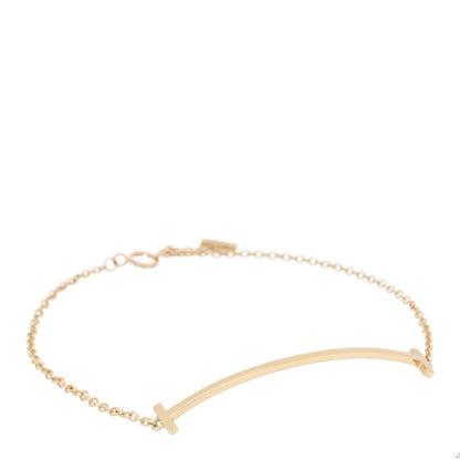 Tiffany 18K Yellow Gold T Smile Bracelet 1 of 3