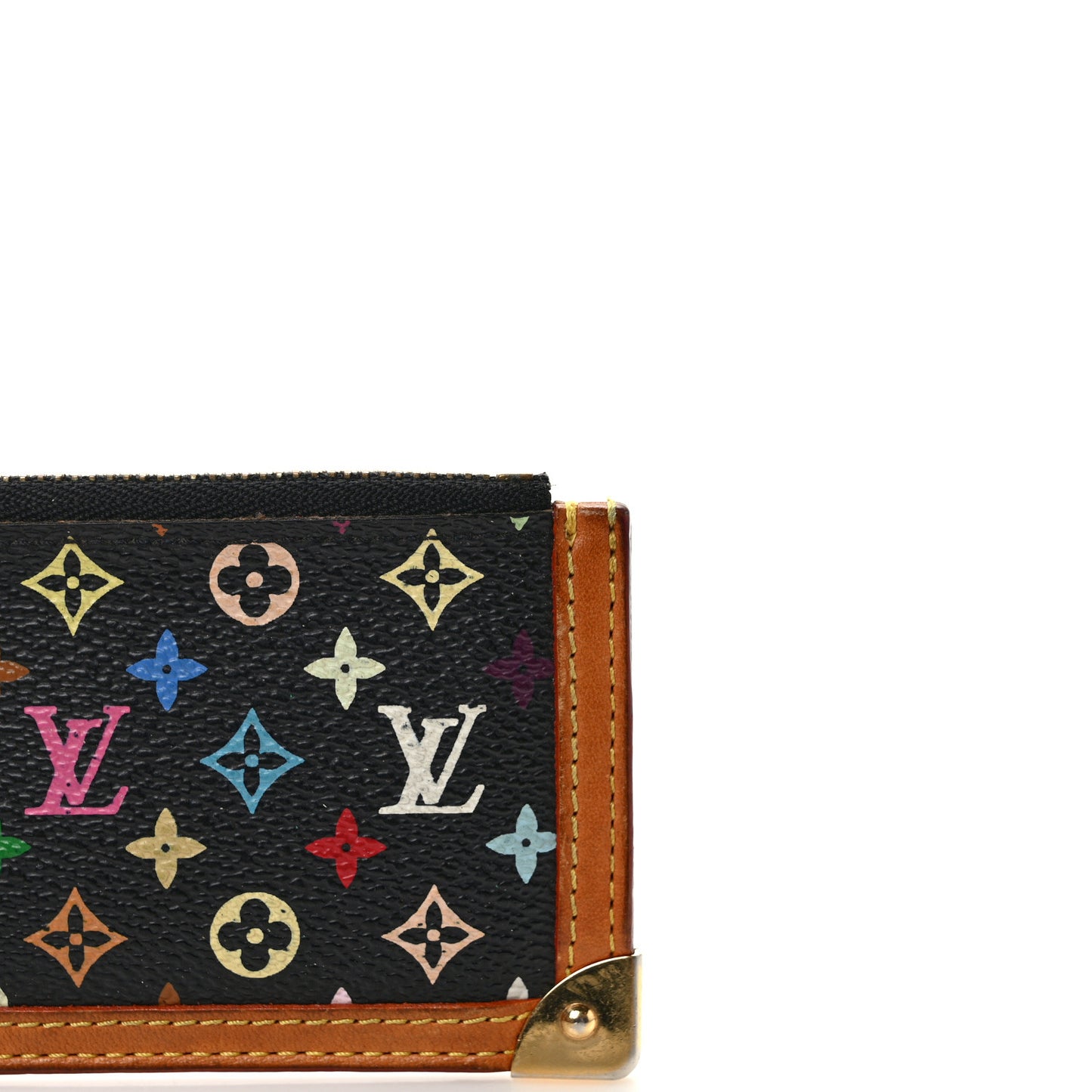 Monogram Multicolor Key Pouch Black