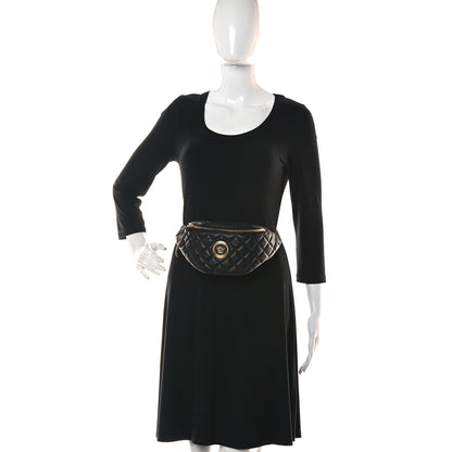 Versace Nappa Quilted Medusa Belt Bag Black 2 of 13