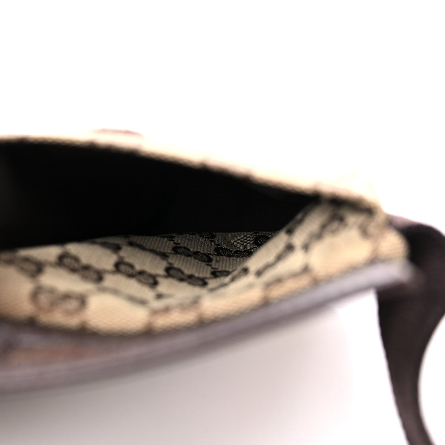 Gucci GG Monogram Double Pocket Belt Bag Dark Brown 6 of 15