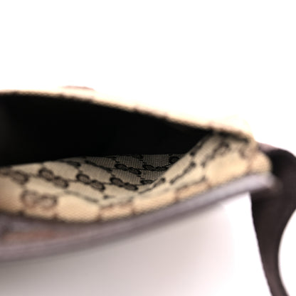 Gucci GG Monogram Double Pocket Belt Bag Dark Brown 6 of 15