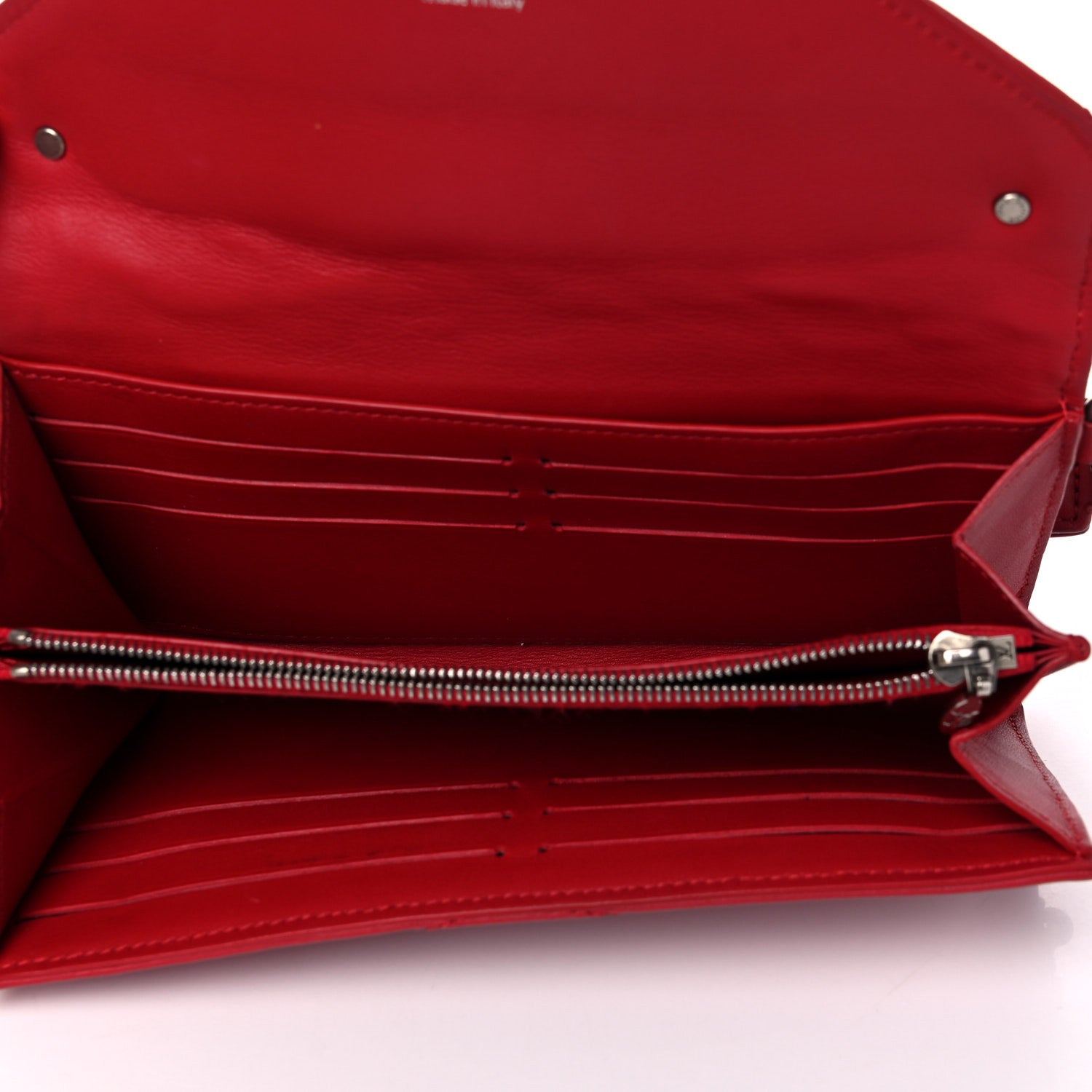Louis Vuitton Calfskin Love Lock New Wave Long Wallet Red 5 of 14