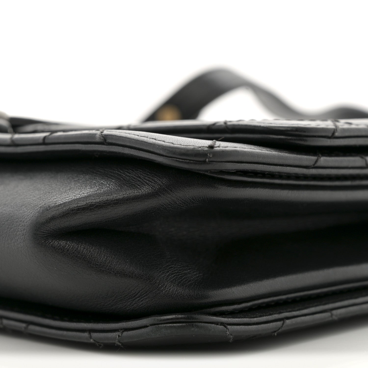 Chanel Calfskin Stitched Multi Chain Flap Bag Black 10 of 12