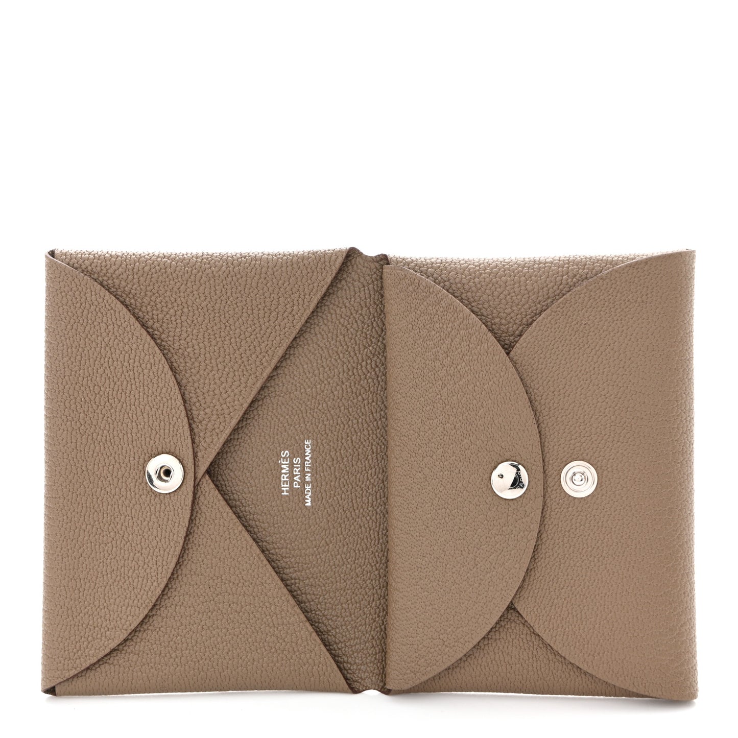 Chevre Mysore Calvi Duo Card Case Etoupe