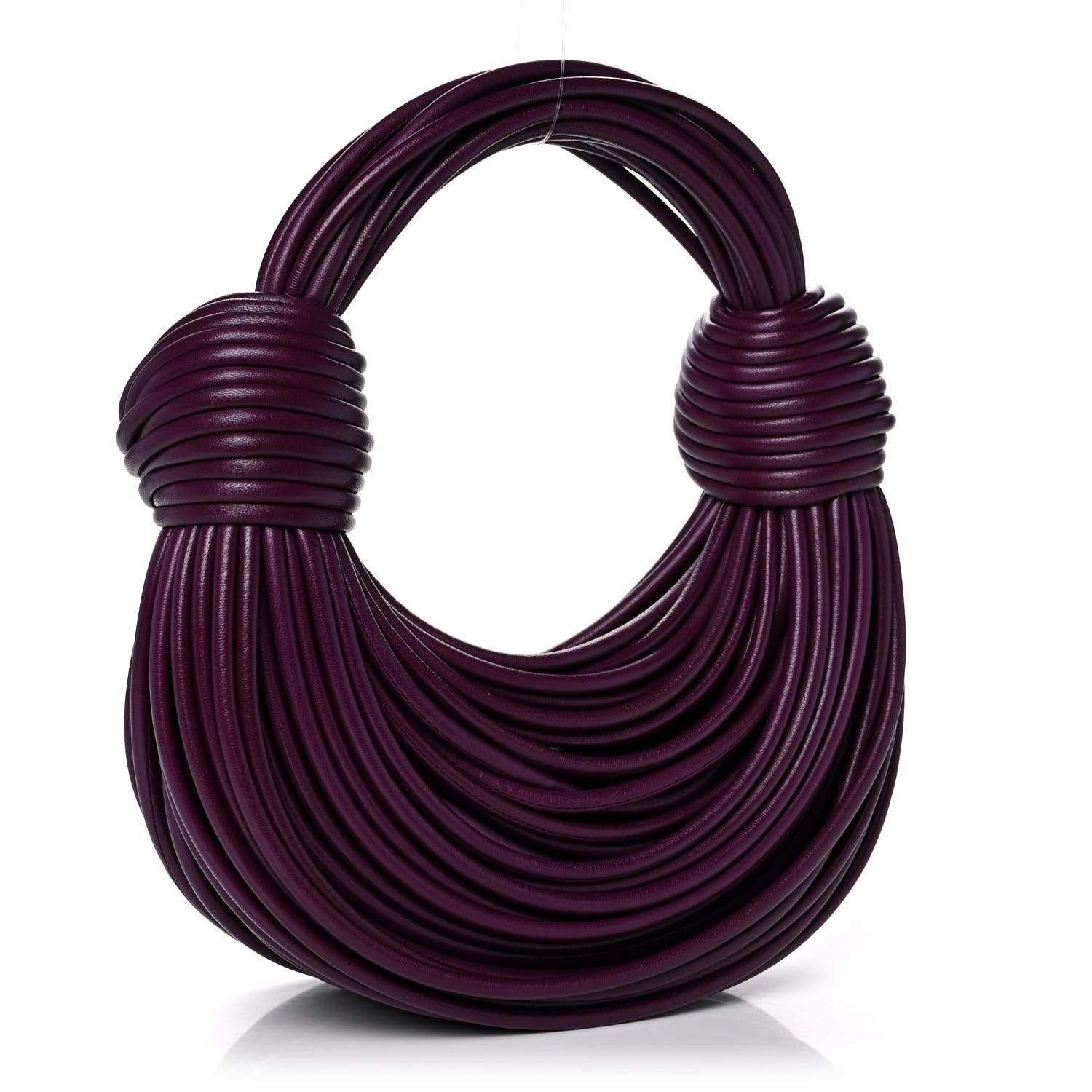 Bottega Veneta Nappa Mini Tubular Double Knot Grape 3 of 10