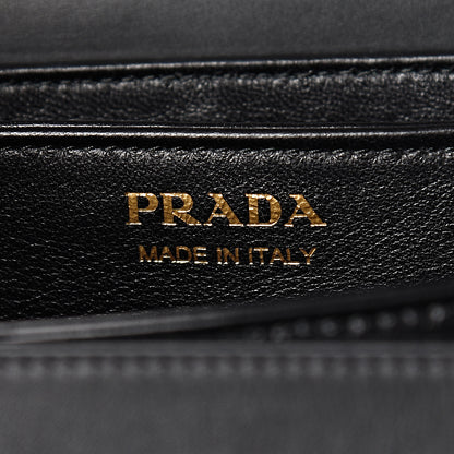 Prada New Calfskin Medium Ingrid Top Handle Bag Black 6 of 9