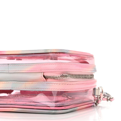 Chanel PVC Patent Calfskin Patent Lambskin Small CC Vanity Case Pink 10 of 11