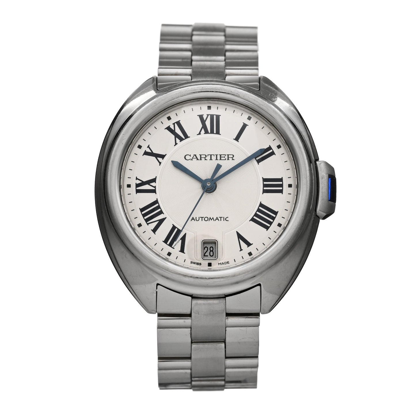 Stainless Steel 35mm Cle De Automatic Watch