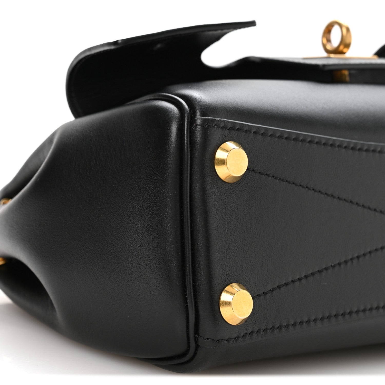 Balenciaga Smooth Calfskin Mini Bel Air Carry All Bag Black 8 of 9