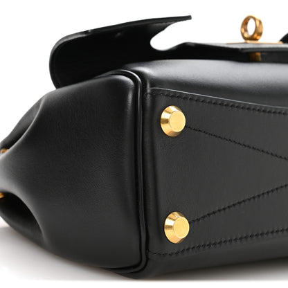Balenciaga Smooth Calfskin Mini Bel Air Carry All Bag Black 8 of 9