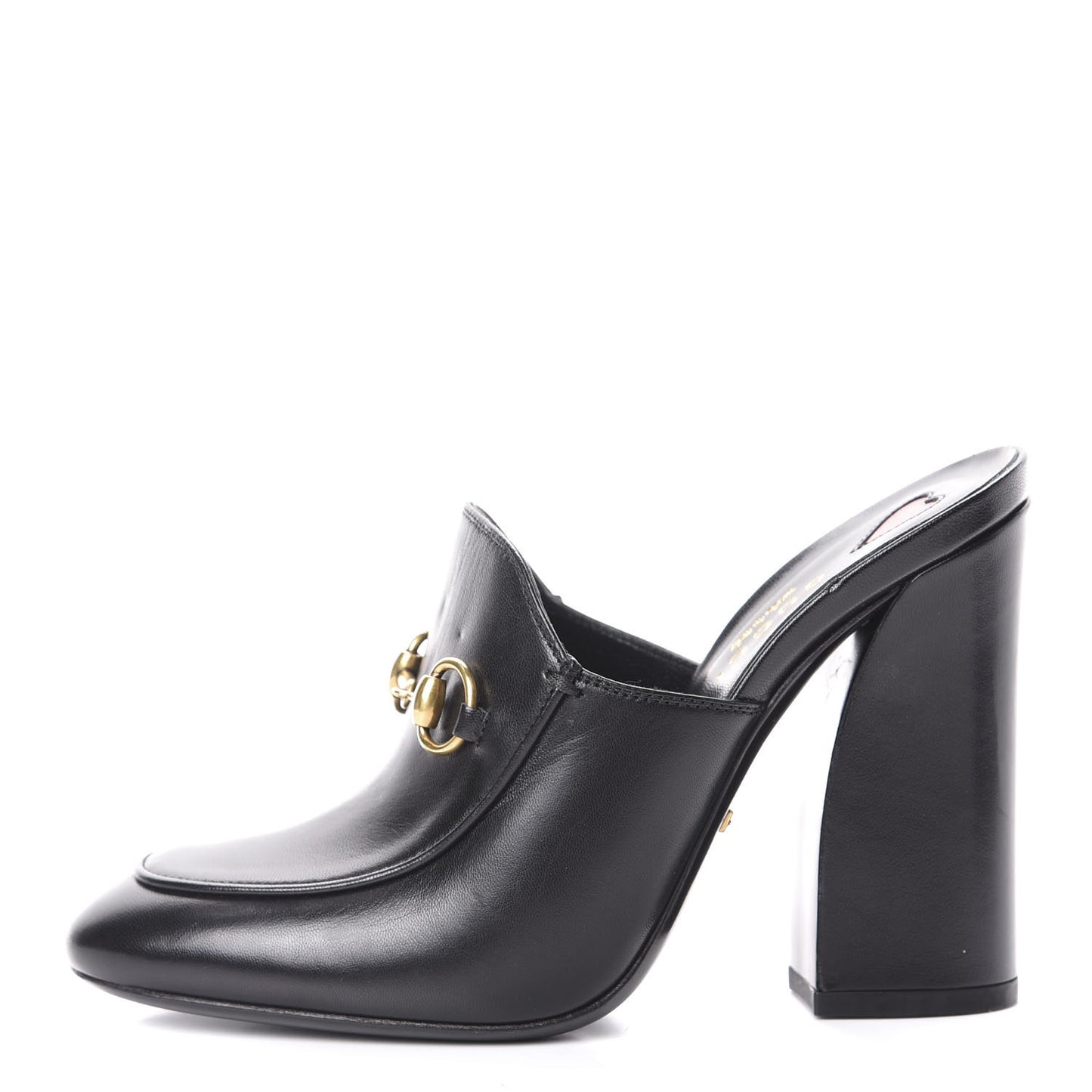 Malaga Kid Horsebit Princetown High Heel Mules 36 Black
