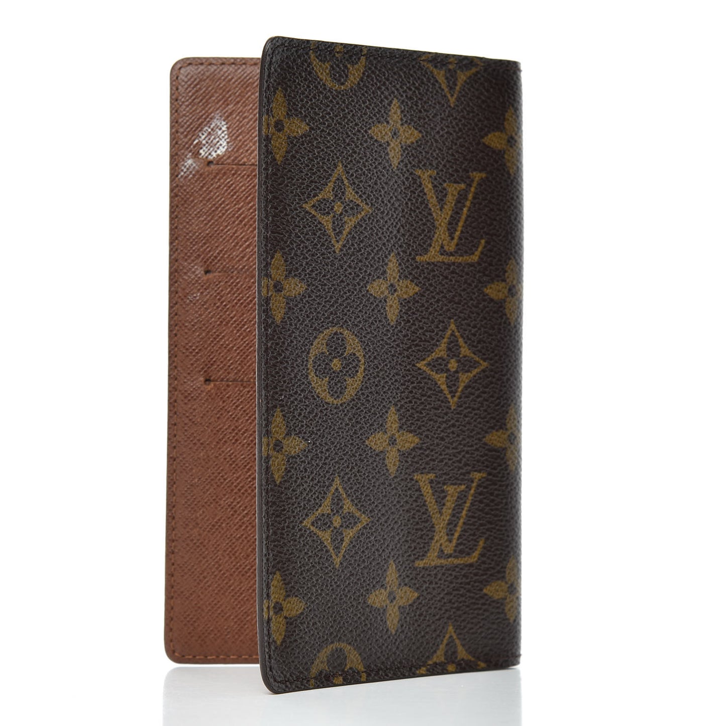Monogram Checkbook Holder Case Wallet