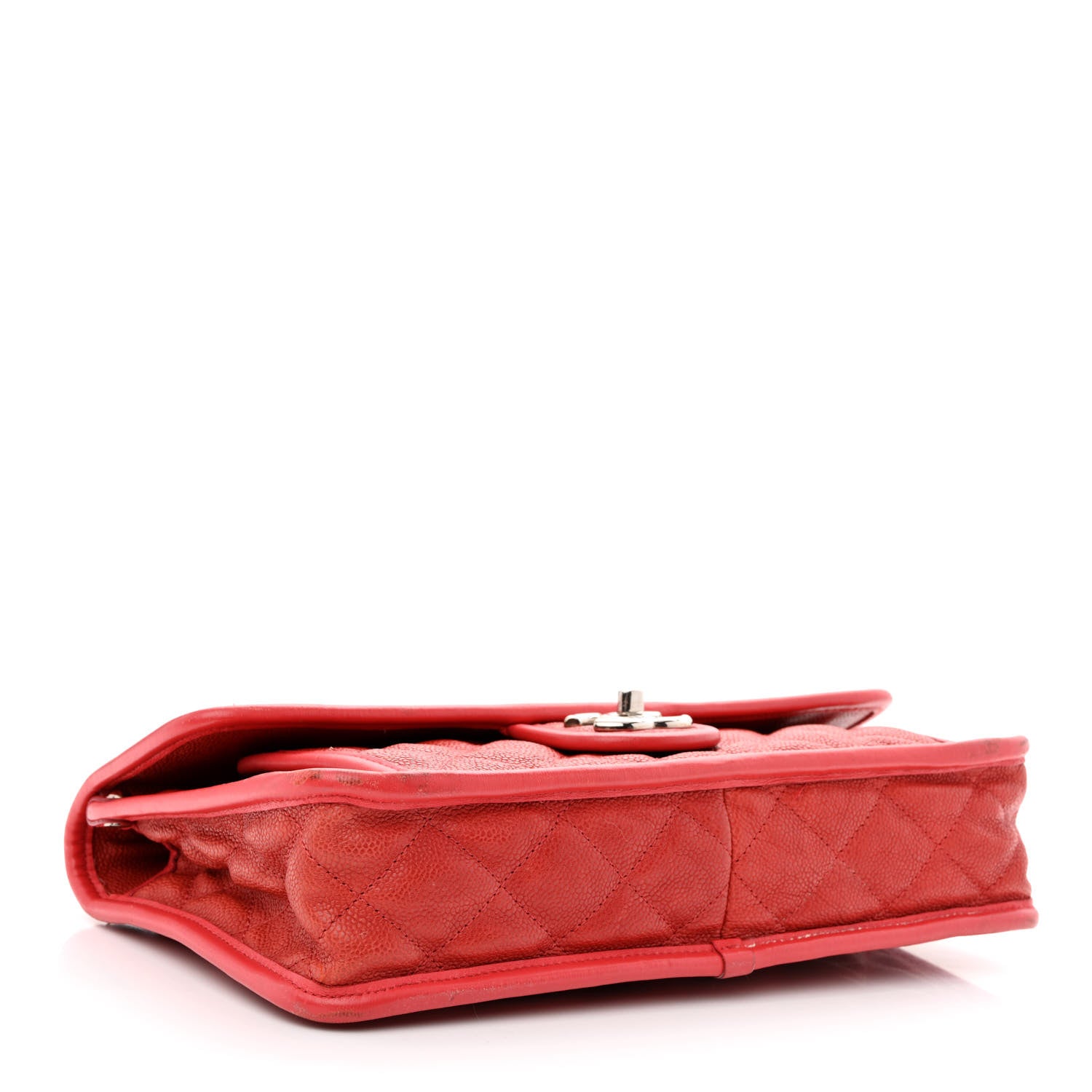 Chanel Caviar Quilted Medium French Riviera Flap Red 5 of 15