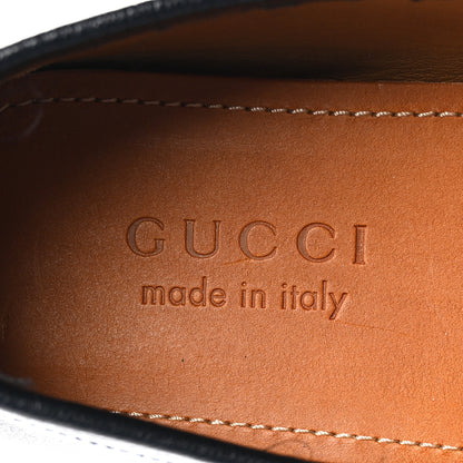 Gucci Goatskin Mens Interlocking GG Horsebit Tayma Moccasins 7.5 Black 7 of 11