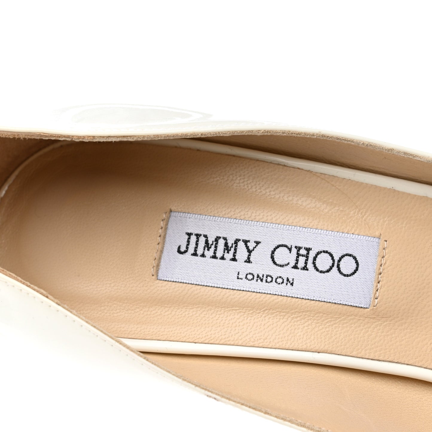 Patent Peep Toe Wedge Pumps 41 White Gold