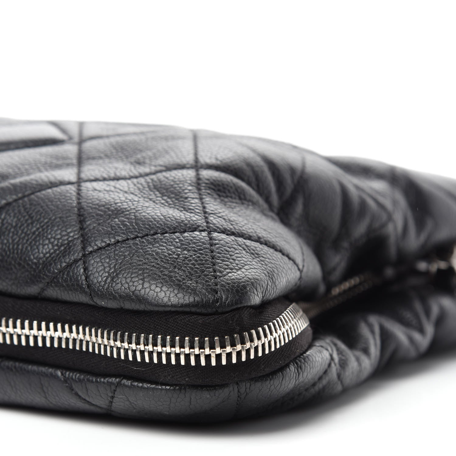 Chanel Caviar Quilted Expandable Zip Shoulder Bag Black 7 of 13