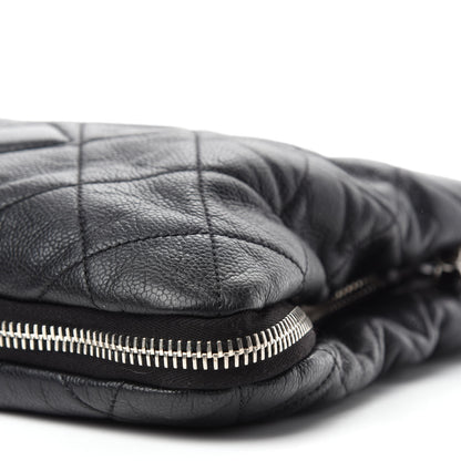 Chanel Caviar Quilted Expandable Zip Shoulder Bag Black 7 of 13