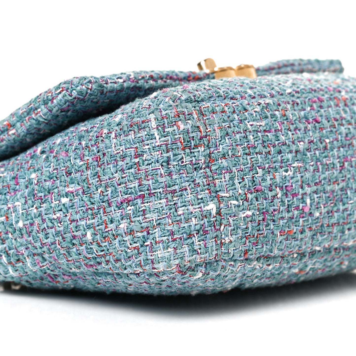 Tweed Quilted Medium Chanel 19 Flap Blue Multicolor